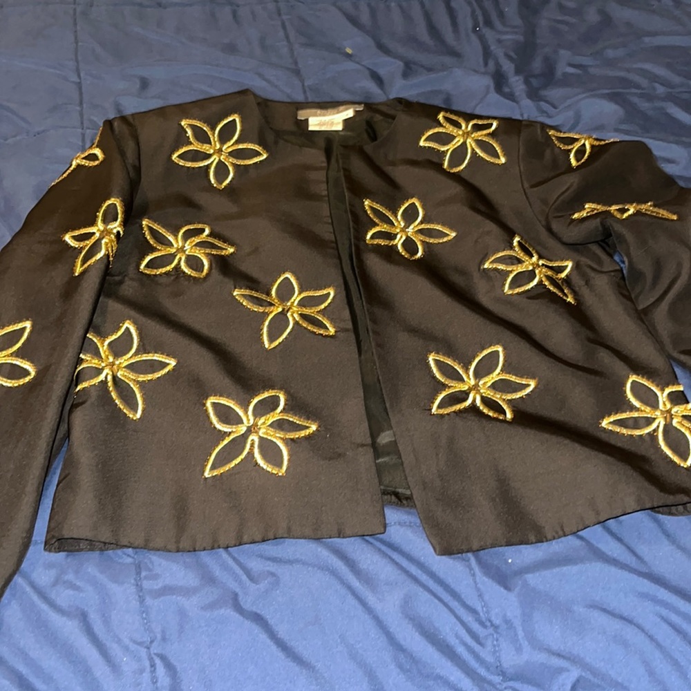 Black and gold blazzer